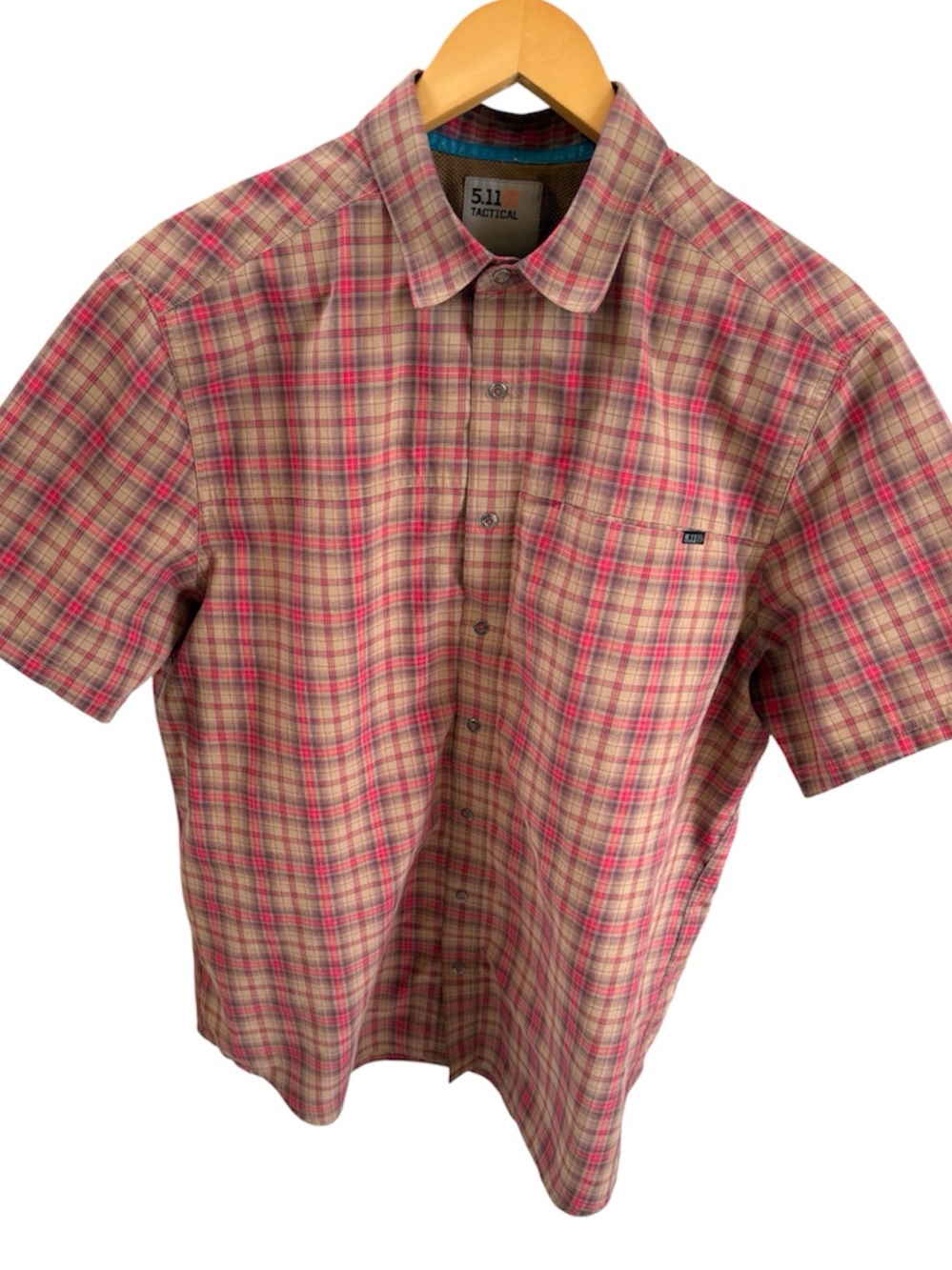 5.11 Tactical Hunter Plaid Short Sleeve Shirt Men's Sz Large